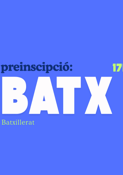 Suport a la preinscripció a Batxillerat